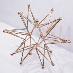 20 Point Metal Star Mid Century Mod Retro 60s Sculpture Figurine Room Décor